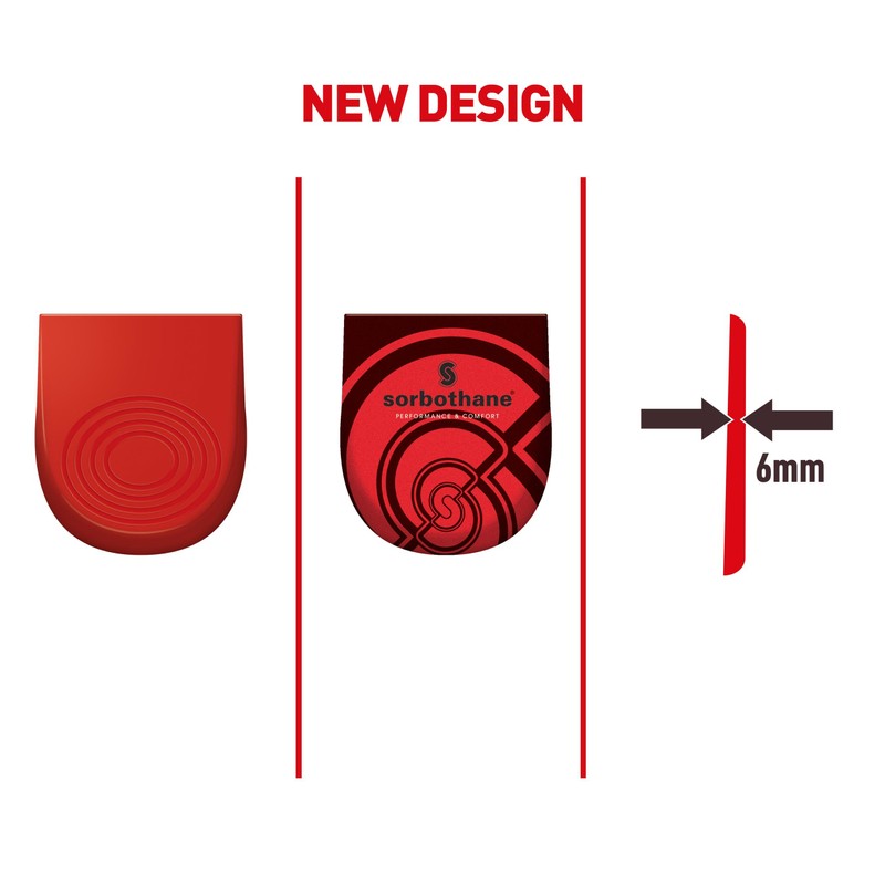 Sorbothane Unisex Heel, for Football Boots, Runners, and Walkers, Shock