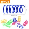 OioTuyi 40Pcs Cat Spring, Colorful Cat Springs, Durable, Interactive Kitten