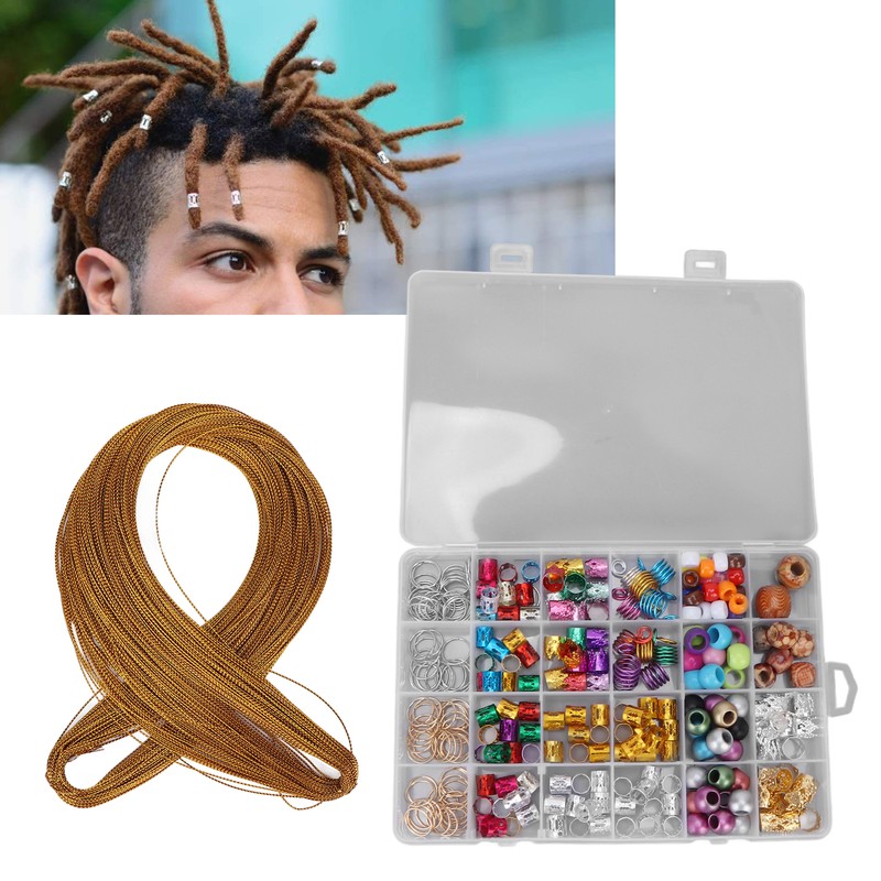 278Pcs Braid Accessories Dirty Braid Hair Ring Wig Beaded Resin