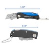 Sheffield Mini Box Cutter, Mini Utility Knife Aluminum Handle, Accepts