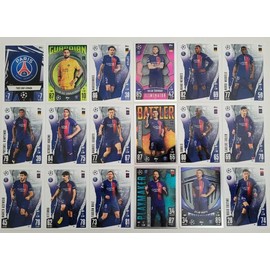 Match Attax 2023 2024 Paris St Germain Full Base Card Team Set
