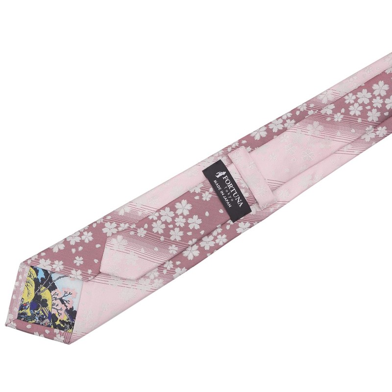 Fortunatokyo Necktie 24. Eternal Beauty Nishijin Woven Necktie FT-T24PK Pink