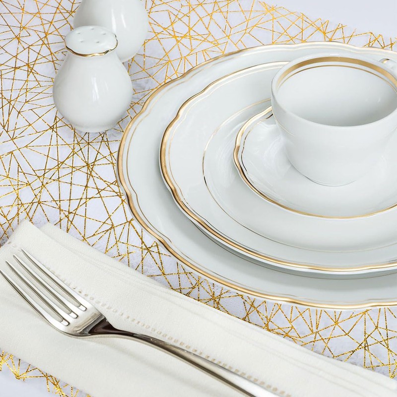 Zayookey Table Runner, Polyester, Silk Screen, Nordic Style, Elegant, Simple,