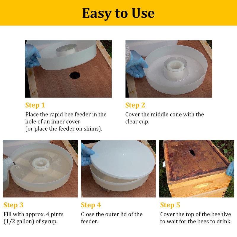 AOIT Rapid Bee Feeder for 8 or 10-Frame Bee Hives