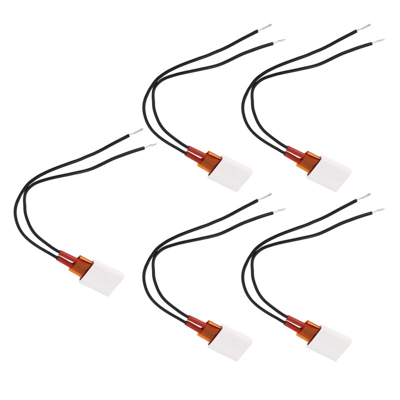 5Pcs PTC Heater Plate Ceramic Thermostatic Aluminum PTC Heating Element