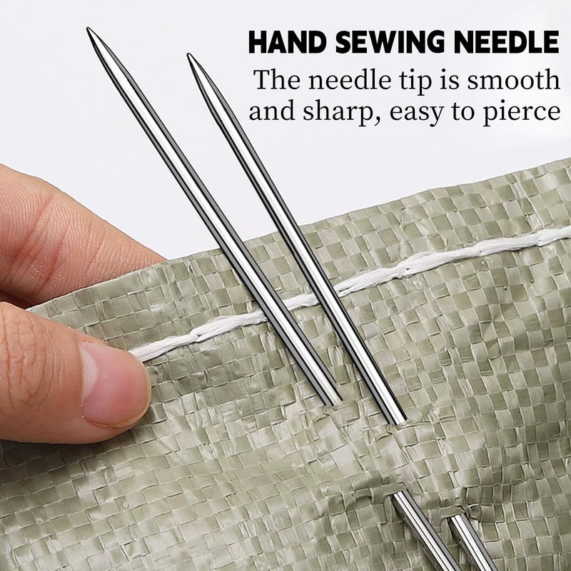 WONVOC Long Sewing Needles, 5 Sizes - 3.5/3.9/4.9/5.9/6.9'', Stitching Needles,
