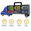 ECCRIS Friction Powered Transport Carrier Truck Toy Car with 6