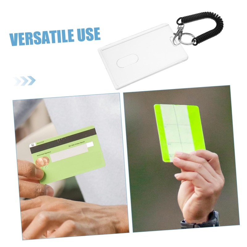 NUOBESTY 3 Sets Work Card Holder Lanyard for Keys Spring