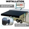 CYLAND RV Awning Fabric Replacement,18.5oz Outdoor Vinyl Camper Trailer Motorized