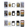 dzydzr 5 Pcs Nanosim Microsim Card Adapter Converter Adapter (Set