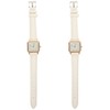 Gatuida 2pcs Stylish Wrist Watch for Women Casual Design Imitation
