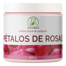 Crema de Pétalos de Rosas Corporal y Facial de Productos Mart Mexico 400 g