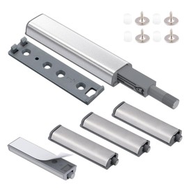 6 Pcs Magnetic Catch Push Door Latch Magnetic Door Lock Touch Release Opener Durable Door Opener for Cabinets Drawers and Wardrobe Closures