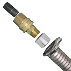 GenExhaust for Honda EU3200i Generator 1-1/2" Quick Disconnect Steel tubing Exhaust Extension 8 Foot Length