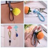 PATIKIL Braided Leather Keychain with Stainless Steel Key Ring Sleeve,