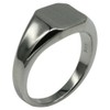 Fine Elegant Signet Ring 925 Silver with Engraving Plate, Size:
