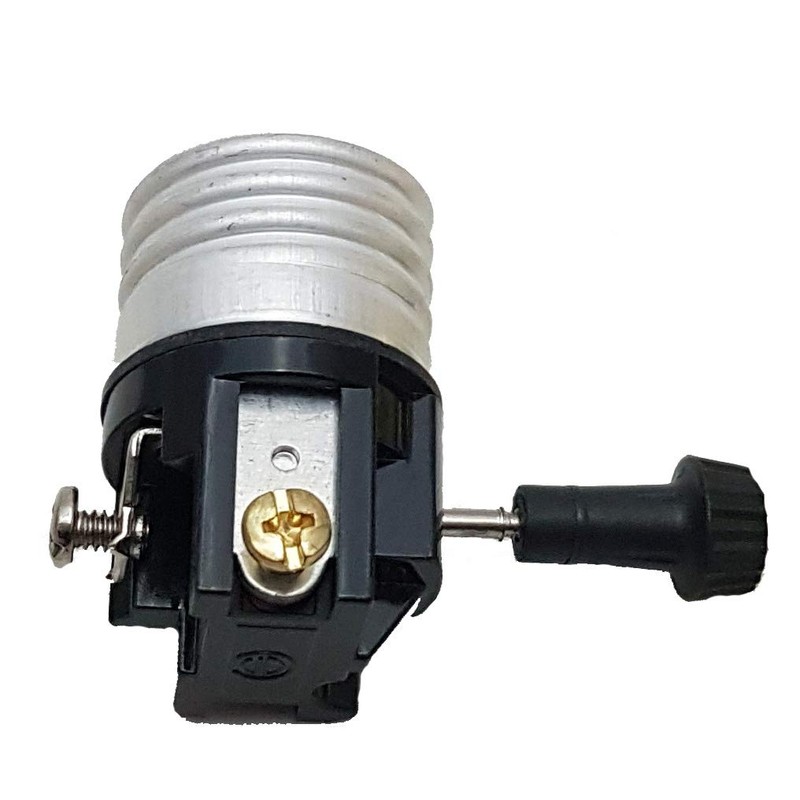 B&P Lamp® Nickel Plated Socket with Matching Cord Set and