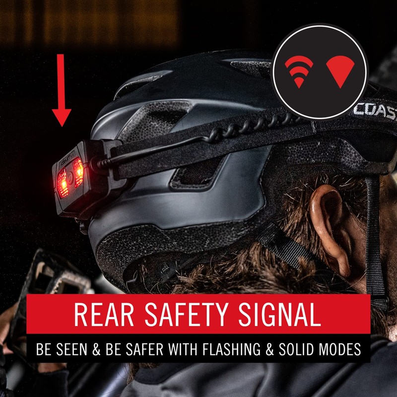 Coast RL20R 1000 Lumen Tri-Color LED Rerchargeable Headlamp with Flood