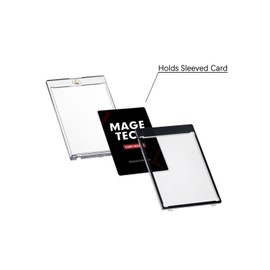 Mage Tech 35pt Card Holder for TCG Games - Holds Sleeved Cards, UV Protection, Clear Display Case for MTG, PTCG, OPCG, Lorcana & More - Black (5ct)