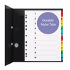 A4 File Divider, 10-Piece Binder Dividers for Ring Binders &