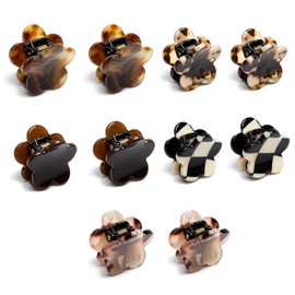 Mini Hair Clips, 10PCS Small Claw Clips for Hair Styling, Acetic Acid Tiny Claw Jaw Clips No-Slip,Cute Bangs Clip for Thin Thick Hair Women Girls, Multi-color