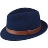 Bailey of Hollywood Perry Fedora Navy, Medium
