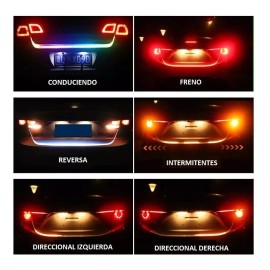 Corp.Res Electronics Tira Led Secuencial 120cm Para Cajuela Direccionales Reversa