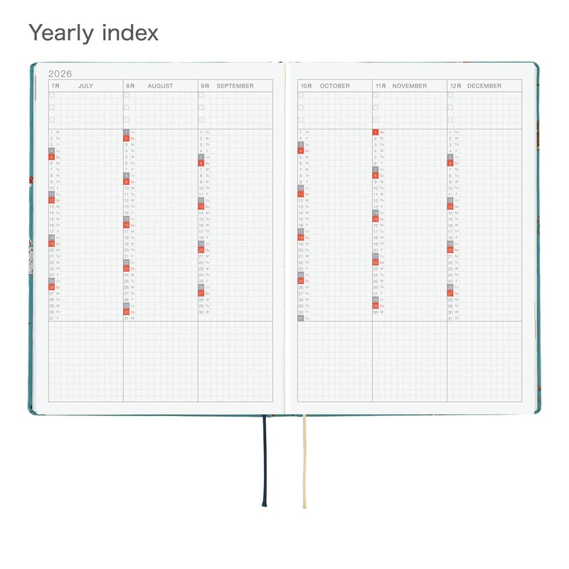 Hobonichi Techo HON A5 2026 - Bow & Tie: In