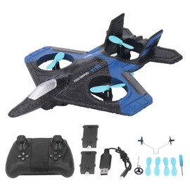 V25 Stunt Aerial Photography UAV Remote Control Airplane Toy Aircraft Suitable For Children Over 14 Years Old Blue 2 Battery