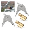 Vimmvid 2 x Trailer Locks with 4 Keys
