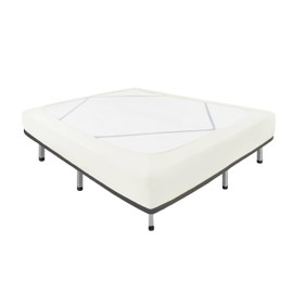 Biscaynebay Decorative Box Spring Cover Full & Full XL Size, Ivory Luxurious Jersey Knitting Stretchy Wrap Around 4 Sides Bed Skirt for Home/Hotels, Easy Fit Wrinkle Free Machine Washable