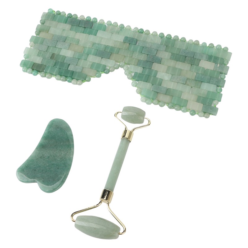 Jadestone Eye Pad Roller Cooling Relieve Puffiness Adjustable Jadestone Eye