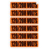 120-208 Volts Voltage & Conduit Markers | Stickers | Decals