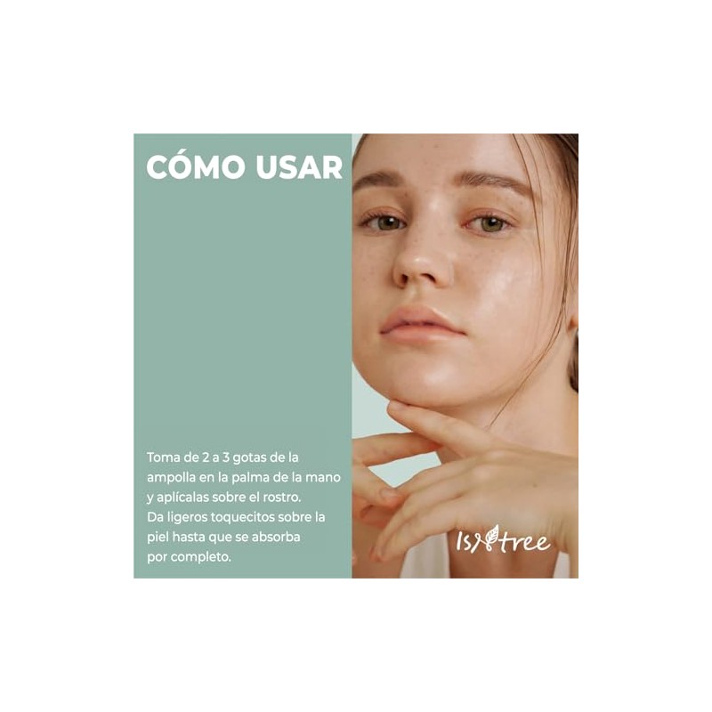 ISNTREE Ampolla Facial Mugwort Calming Ampoule - Coreana con Artemisa