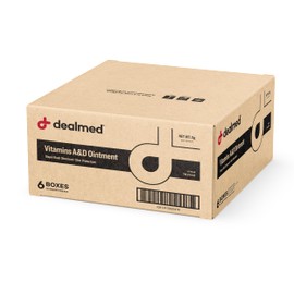 Dealmed A&D Ointment | Diaper Rash Cream for Baby with Vitamins A & D | Moisturizing Skin Protectant | Soothes and Nourishes | Healing Ointment for Dry and Cracked Skin (144 Packets/Box, Case of 6)