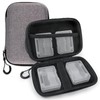 Micscrew 32 Slot Light Gray Portable SD Card Holder with