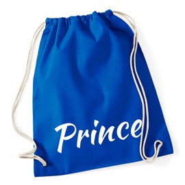 Huuraa Gym Bag Prince Lettering Gift 12 Litres Cotton Prince Gift Idea, Bright royal, Unit size