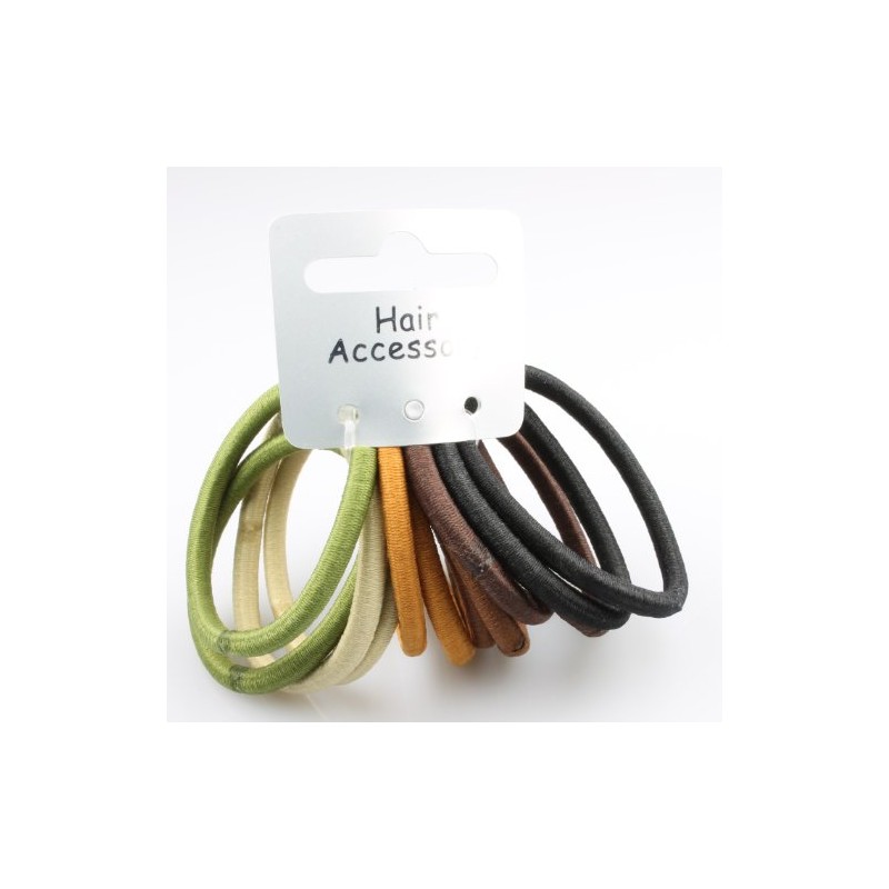 12 Natural Coloured Endless Hair Elastics IN6025