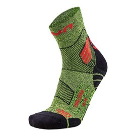 UYN S100074 RUN TRAIL CHALLENGE Socks Men's Yellow Fluo Melange/Red 38