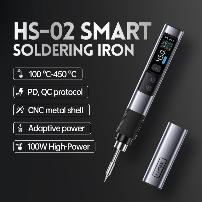 Intelligent Wireless Soldering Iron, Hs-02A Digital Display, Electric Soldering Iron