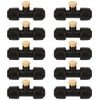 Joyhalo 10 Pack Brass Misting Nozzles,1/4 Inch Mister Replacement Nozzle