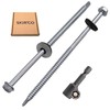 SKIR'CO (8 pcs) Zinc Plated Roofing Screws 5.5 x 120
