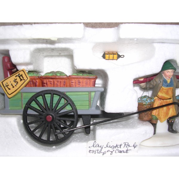 Department 56 Heritage Village Collection Chelsea Market Fish Monger and Cart (56.58149)