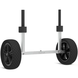 GanFindX Heavy Duty Kayak Cart | Adjustable Foldable Trolley with Durable Wheels, Portable Kayak Transport Cart, Tie-Down Straps Included (Detachable 8 inches)
