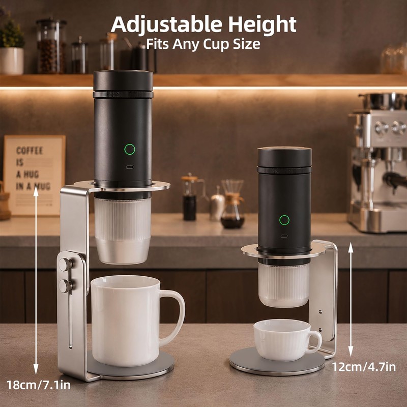 ShanSon Adjustable Coffee Maker Stand,Height Adjustable Espresso Machine & Pour