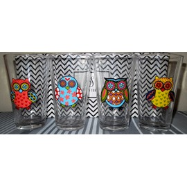 Home Essentials StarStruck Highball Glasses - Night Owl