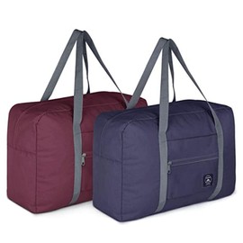 2 Pack Foldable Travel Duffel [[Bag]] for Airlines [Carry] on Weekender [Overnight] Hospital Tote Gym Duffel [[Bag]] with Toiletry [[Bag [Overnight] [[Bag For Women