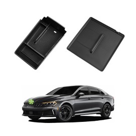 Ruiya 2026 Kia K5 Console Organizer for Kia K5 2026 Accessories Silicone Wireless Charger Mat & Armrest Console Organizer Compatible with 2025 2026 Kia K5 GT/GT-Line/EX/LXS(2Packs)