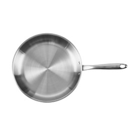 CHEF TOPF 5-Ply Stainless Steel Frying Pan, Full 5-Ply Clad, Brushed, Induction Cooking Pan, Oven Safe, Dishwasher Safe (12'' Stainless Steel Frying Pan)