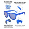 EPHIU Square Sports Polarized Sunglasses for Women and Men Mirror